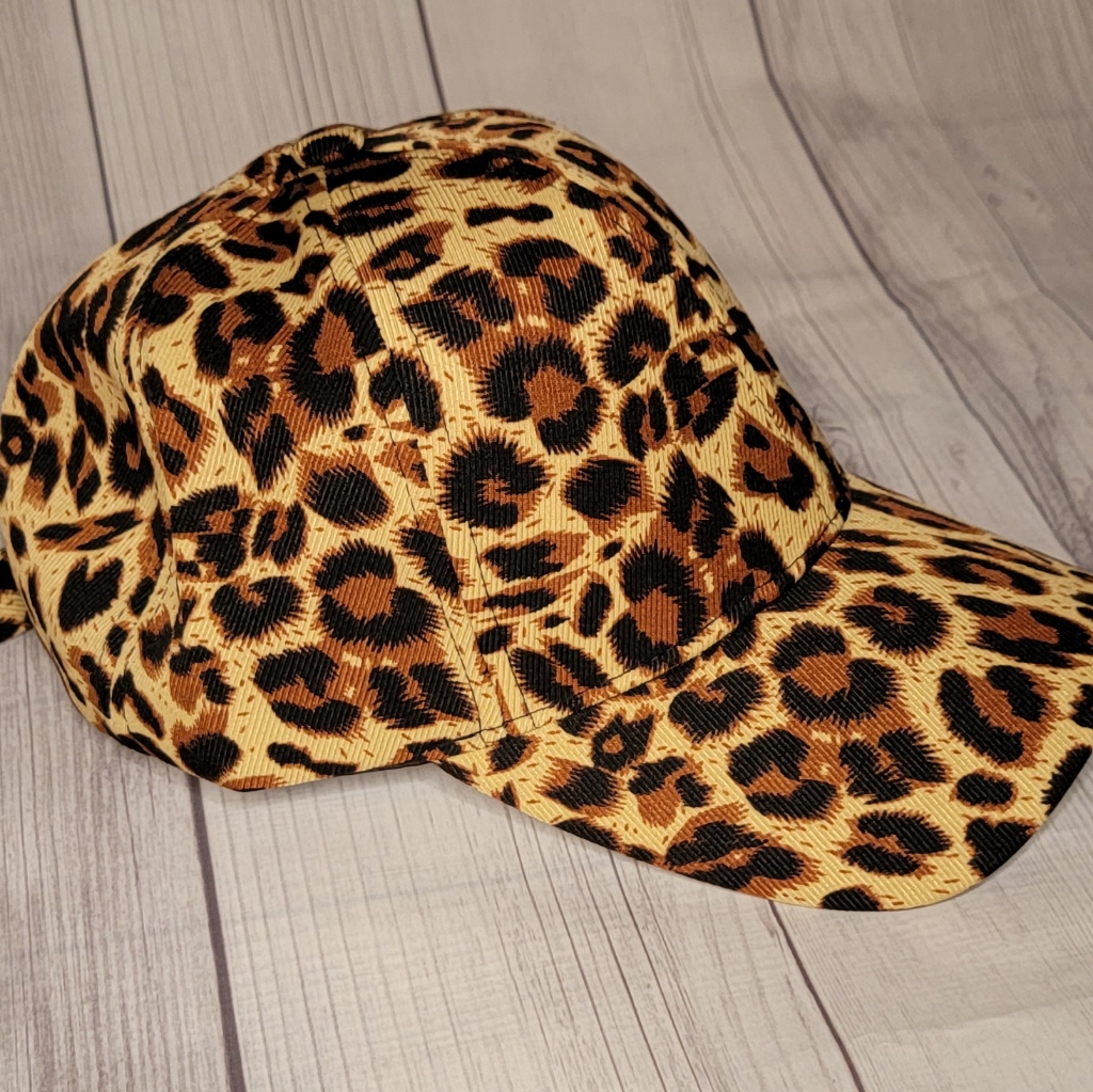 Stylish Cheetah Print Hat Baseball Cap Nwot